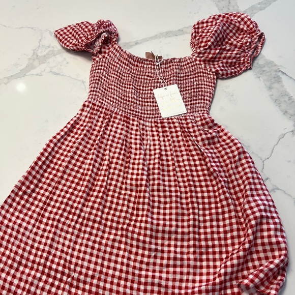 Mumu red gingham dress mini size m - Picture 1 of 3